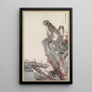 Nagasawa Rosetsu - Monkeys by a Stream.webp