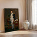 Canvas of The Emperor Napoleon in His Study displayed beside a window