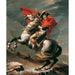 Reproductie van het schilderij Napoléon die de Grote-San-Bierreberg oversteekt van Jacques-Louis David
