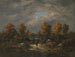 Herfst aan de rand van de vijver boslandschap - Narcisse Virgile Diaz de la Peña — weergave van het kunstwerk