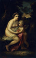 Educatie van Cupido - Narcisse Virgile Diaz de la Peña — weergave van het kunstwerk