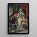 Vrouw met honden - Narcisse Virgile Diaz de la Peña — ingelijst kunstwerk aan de muur