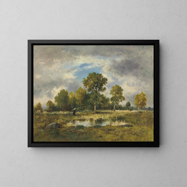 La Mare aux Viperes - Narcisse Virgile Diaz de la Peña — ingelijst kunstwerk aan de muur