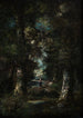 Landschap Pad in het bos - Narcisse Virgile Diaz de la Peña — weergave van het kunstwerk