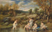 De baders - Narcisse Virgile Diaz de la Peña — weergave van het kunstwerk
