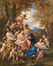 Nymfen en Liefdes - Narcisse Virgile Diaz de la Peña — weergave van het kunstwerk