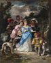 Wandelroute in blauwe jurk - Narcis - Virgile Diaz de la Peña — weergave van het kunstwerk