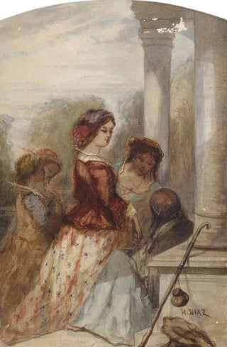 NarcisseVirgile Diaz de La Pea - The fortune teller (Case Conflict).webp