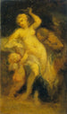 Venus ontwapent Cupido - Narcisse Virgile Diaz de la Peña — weergave van het kunstwerk