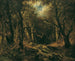 Binnen in het bos - Narcisse Virgile Diaz de la Peña — weergave van het kunstwerk