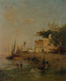 De vissers op de Nijl - Narcisse Berchère — weergave van het kunstwerk