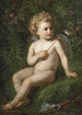 Putto voedt een aardbei aan een vogel - Nathaniel Schmitt — weergave van het kunstwerk