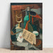 Reproductie van het schilderij Natuurstudie met menu en sifon - Louis Marcoussis
