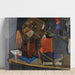 Reproductie van het schilderij Natuurstudie met speelgoed - Georges Valmier