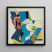 Abstracte stilleven schilderij - Enrico Prampolini — ingelijst kunstwerk aan de muur
