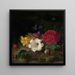 Natuurstilleven met bloemen - Frants Diderik Be — ingelijst kunstwerk aan de muur