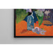 Reproductie van het schilderij Natuurstilleven met bloemen en idool - Paul Gauguin