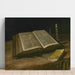 Reproductie van het schilderij Natuurstudie met de Bijbel - Vincent van Gogh