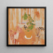 Nature morte avec tête en bronze - Oskar Moll — framed artwork on a wall