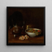 Natuurstudie met theepot en fruit - William Merritt Chase — ingelijst kunstwerk aan de muur