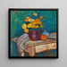 Natuurstudie met stof, bloemen in een kan, appel en container op de tafel - Alexej von Jawlensky