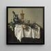Nature morte avec tourte à la viande - Willem Claesz Heda — framed artwork on a wall