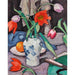 Reproductie van het schilderij Natuurstudie met tulpen en waaier - Samuel John Peploe
