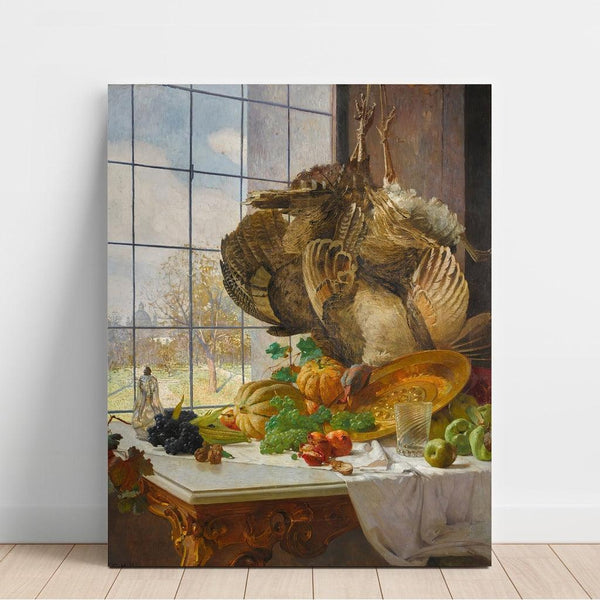 Nature morte d'automne dans l'atelier de l'artiste - Carl Moll | Reproduction Tableau Décoration murale affiche copie