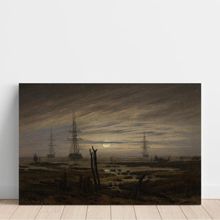Navires à l'ancre - Caspar David Friedrich | Reproduction Tableau Décoration murale affiche copie
