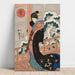 Reproductie van het schilderij sneeuw; schoonheid op een serre (midden van de 19e eeuw) - Utagawa Kuniyoshi