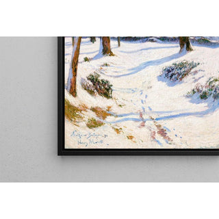 Neige en Bretagne - Henry Moret | Reproduction Tableau Décoration murale affiche copie