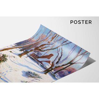 Neige en Bretagne - Henry Moret | Reproduction Tableau Décoration murale affiche copie