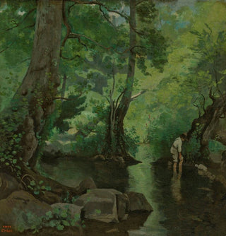 Nemi Le Pêcheur d'écrevisses - Jean-Baptiste-Camille Corot