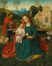 De Heilige Familie in een landschap - Nederlandse school — weergave van het kunstwerk