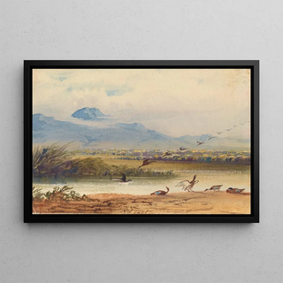 Newton Limbird Smith Fielding - Ducks Landing on a River.webp