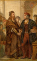 Albrecht Dürer bezoeker Quinten Massijs - Nicaise De Keyser — weergave van het kunstwerk