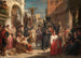 Processie op Goede Vrijdag in Sevilla - Nicaise De Keyser — weergave van het kunstwerk