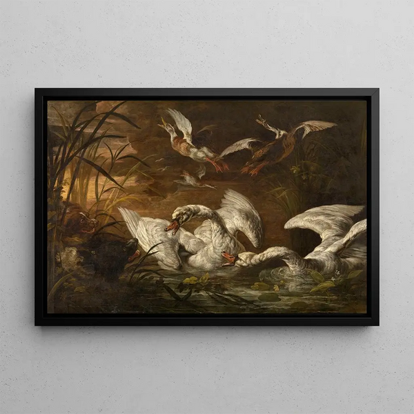 Nicasius Bernaerts - Swanns and Dogs.webp