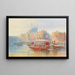 Bénarès Painting - Nicholas Chevalier — framed artwork on a wall