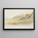 Les sommets des bouteilles de champagne près du col de Lindis - Nicholas Chevalier — framed artwork on a wall