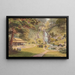Les jardins du palais du Mikado à Yedo - Nicholas Chevalier — framed artwork on a wall