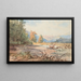River Upukerora - Nicholas Chevalier — framed artwork on a wall