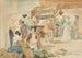 La Place du Marché - Nicholas Condy — weergave van het kunstwerk
