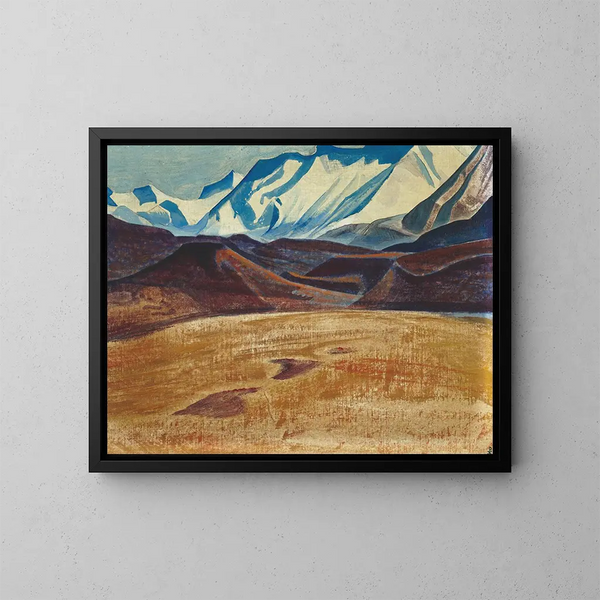 Plaines de Depsang - Nicholas Roerich — ingelijst kunstwerk aan de muur