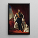 Portret van Guillaume III, koning der Nederlanden - Nicolaas Pieneman — ingelijst kunstwerk aan de muur