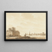 View of River - Nicolaas Wicart — framed artwork on a wall