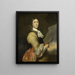 Portret van een kapitein - Nicolaas Wieringa — ingelijst kunstwerk aan de muur