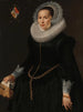 Portret van Johanna le Maire c. 1601-160 - Nicolaes Eliasz Pickenoy — weergave van het kunstwerk