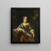portret van Catharina Pottey, zus van Willem en Sara Pottey - Nicolaes Maes — ingelijst kunstwerk aan de muur