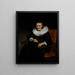 Portrait of Margaretha de Geer 1583-1672 - Nicolaes Maes — framed artwork on a wall